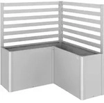 Biohort Rankgitter, Silber, Metall, 152x91x152 cm, Gartenzubeh&ouml;r, Hochbeete