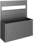 Biohort Sichtschutz, Dunkelgrau, Metall, Kunststoff, 152x91x4 cm, Sonnen- &