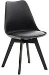 CLP Stuhl, Schwarz, Schwarz, Holz, 49x83x50 cm, Esszimmer, St&uuml;hle, Esszimmerst&uuml;hle,