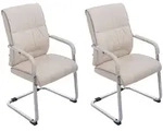 CLP Schwingstuhl, Creme, Metall, 58x102x65 cm, Esszimmer, St&uuml;hle, Esszimmerst&uuml;hle,
