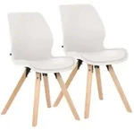 CLP Stuhl, Wei&szlig;, Holz, 48x87x58 cm, Esszimmer, St&uuml;hle, Esszimmerst&uuml;hle,