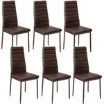 tectake Esszimmerstuhl, Cappuccino, Textil, 48x98.5x45 cm, Esszimmer, St&uuml;hle,