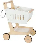 small foot Kindereinkaufswagen, Mehrfarbig, Holz, Kunststoff, Textil, 42x53x30 cm,