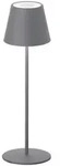 Akku-Tischleuchte Cosenza, Schwarz, Sand, Metall, G, 38 cm, stufenverstellbar,