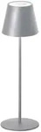 Akku-Tischleuchte Cosenza, Silber, Metall, 12 cm, Farbwechsler, stufenverstellbar,