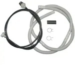 Hisense Schlauchverl&auml;ngerung, Grau, Kunststoff, 5-teilig, 200 cm,