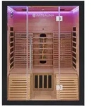 Artsauna Infrarotkabine, Schwarz, Holz, 150x190x150 cm, Freizeit, Wellness,