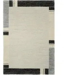 Novel Webteppich Palazzo Lobo, Grau, Textil, Graphik, rechteckig, 140x200 cm, in