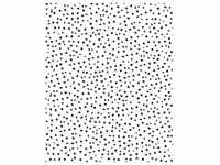 Komar Vliestapete, Schwarz, Weiß, Punkte, 200x250 cm, Fsc, Tapeten Shop,