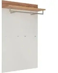 Germania Garderobenpaneel, Wei&szlig;, Eiche, Holzwerkstoff, 96x147x29 cm,