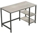 Boxxx Schreibtisch, Greige, Metall, Holzwerkstoff, rechteckig, eckig, 60x75x120 cm,