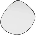 Kare-Design Wandspiegel, Anthrazit, Metall, Glas, Holzwerkstoff, organisch,