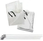 MCW Seitenwand, Wei&szlig;, Textil, 340x234x1 cm, Sonnen- & Sichtschutz, Pavillons &