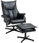 Homcom Relaxsessel,, Schwarz, Kunststoff, 84x101x75 cm, Wohnzimmer, Sessel,