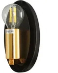 Maytoni Wandleuchte, Schwarz, Gold, Metall, Glas, 12.8x20.8x27.5 cm, CE,