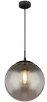 Globo H&auml;ngeleuchte Blama, Schwarz, Metall, Glas, Kugel,Kugel, 120 cm, Lampen &