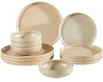 Creatable Tafelservice, Sand, Keramik, 12-teilig, Uni, Essen & Trinken, Geschirr,