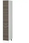Vicco Apothekerschrank, Grau, Wei&szlig;, Holzwerkstoff, 5 F&auml;cher, 2 Schubladen,