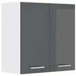 Vicco H&auml;ngeschrank, Schwarz Hochglanz, Wei&szlig;, Holzwerkstoff, 1 F&auml;cher,...