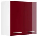 Vicco H&auml;ngeschrank, Rot, Wei&szlig;, Holzwerkstoff, 1 F&auml;cher, Rechteckig, 60x60x31...