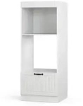 Vicco Mikrowellenschrank, Wei&szlig;, Wei&szlig;, Holzwerkstoff, 3 F&auml;cher, 1 Schubladen,