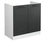 Vicco Sp&uuml;lenunterschrank, Anthrazit, Dunkelgrau, Wei&szlig;, Holzwerkstoff, 1...