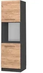 Vicco Herdumbauschrank, Honigeiche, Anthrazit, Holzwerkstoff, 5 F&auml;cher,...