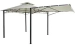 MCW Pergola, Wei&szlig;, Textil, 490x275x250 cm, Sonnen- & Sichtschutz, Pavillons &