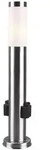 meineWunschleuchte Wegeleuchte, Silber, Kunststoff, Metall, Rund,Rund, 13x60x13...