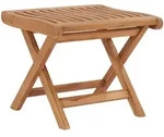 vidaXL Klappbarer, Braun, Holz, rechteckig, 49x41.5x46.5 cm, Gartenm&ouml;bel,