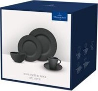 Villeroy & Boch Kombiservice Manufacture Rock , Schwarz , Keramik , 20-teilig , Villeroy & Boch Kombiservice Manufacture Rock , Schwarz , Keramik , 20-teilig ,