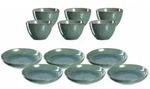 Leonardo Living Tellerset, Gr&uuml;n, Keramik, 12-teilig, 2x2x2 cm, Essen & Trinken,