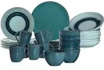 Leonardo Living Tafelservice, Blau, Keramik, 30-teilig, 2x2x2 cm, Essen & Trinken,