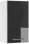 Vicco H&auml;ngeschrank, Schwarz Hochglanz, Wei&szlig;, Holzwerkstoff, 3 F&auml;cher,...