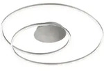 Fischer & Honsel Led-Deckenleuchte Holy, Nickel, Metall, rund,rund, 8 cm, Lampen &
