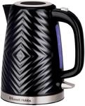 Russell Hobbs Wasserkocher, Schwarz, Kunststoff, 1,7 L, 16.5x24.5x21.5 cm,