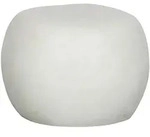 Livetastic Couchtisch Pebble, Wei&szlig;, Glas, Keramik, organisch, 50x35x50 cm,