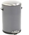 Proregal M&uuml;lleimer, Grau, Metall, Rund, 28.3x41.2x31.9 cm, K&uuml;chen,