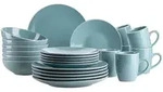 M&auml;ser Kombiservice Elissa, T&uuml;rkis, Keramik, 24-teilig, 380 ml,800 ml, 46.5x33x32