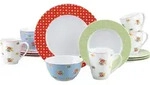 Creatable KOMBISERVICE Blau, Gelb, Gr&uuml;n, Rot, Wei&szlig; 31.5x33x32 cm