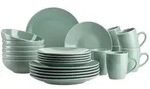 M&auml;ser Kombiservice Elissa, Gr&uuml;n, Keramik, 24-teilig, 380 ml,800 ml, 46.5x33x32 cm,