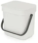 Brabantia Abfalleimer Sort u0026 GO, Grau, Kunststoff, 3 L, 18.8x18.1x13.9 cm,