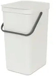 Brabantia Abfalleimer Sort u0026 GO, Hellgrau, Kunststoff, 16 L, 22x40.1x27.9 cm,