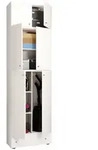 Mid.you Mehrzweckschrank, Wei&szlig;, Kunststoff, 70x240x39 cm, stehend, Waschk&uuml;che,