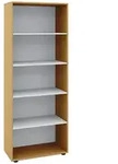 Mid.you Mehrzweckschrank Vandol, Buche, Kunststoff, 4 F&auml;cher, 70x178x37 cm, stehend,