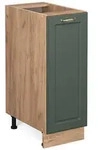 Vicco Apothekerschrank, Gr&uuml;n, Honigeiche, Holzwerkstoff, 2 F&auml;cher, 1...