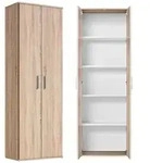 Mokebo Mehrzweckschrank, Sonoma Eiche, Holzwerkstoff, 4 F&auml;cher, 60x180x34 cm,