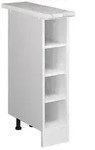 Vicco K&uuml;chenregal, Wei&szlig;, Wei&szlig;, Holzwerkstoff, 3 F&auml;cher, Rechteckig,...
