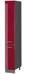 Vicco Apothekerschrank, Rot, Anthrazit, Holzwerkstoff, 5 F&auml;cher, 2 Schubladen,