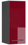 Vicco H&auml;ngeschrank, Bordeaux, Anthrazit, Holzwerkstoff, 2 F&auml;cher, Rechteckig,
